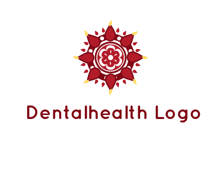rangoli pattern in religious logo