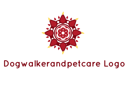 rangoli pattern in religious logo