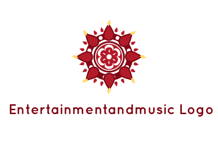 rangoli pattern in religious logo