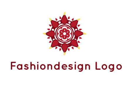 rangoli pattern in religious logo