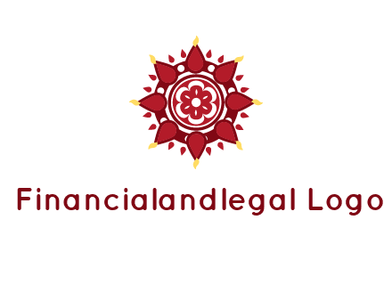 rangoli pattern in religious logo
