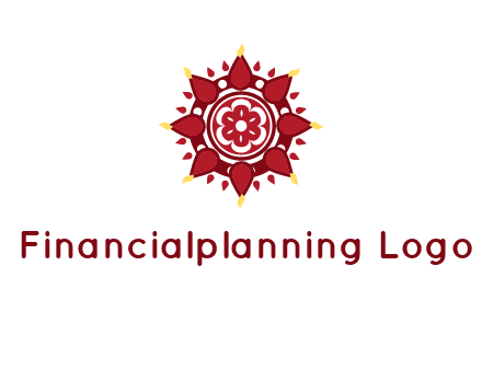 rangoli pattern in religious logo