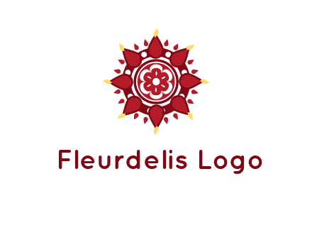 rangoli pattern in religious logo