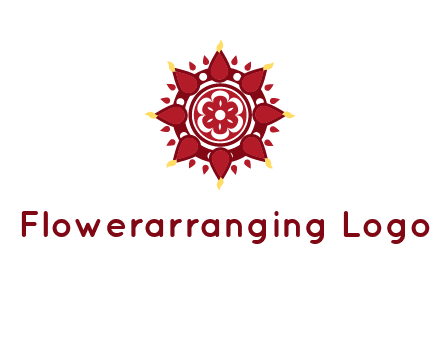 rangoli pattern in religious logo