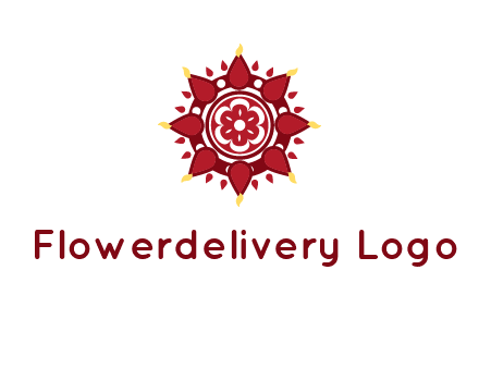 rangoli pattern in religious logo