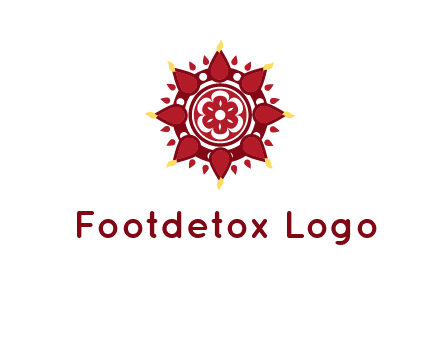 rangoli pattern in religious logo