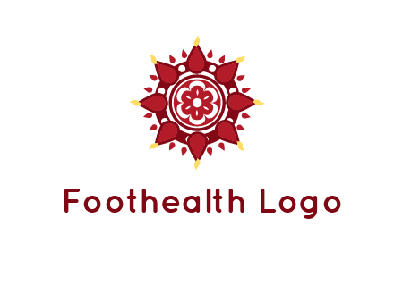 rangoli pattern in religious logo