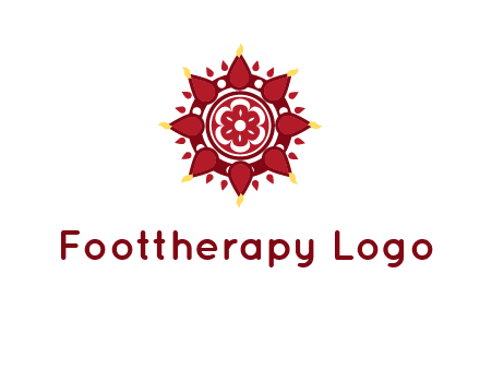 rangoli pattern in religious logo