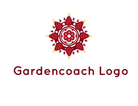 rangoli pattern in religious logo