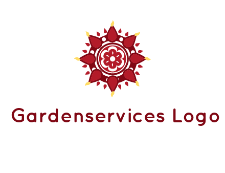 rangoli pattern in religious logo