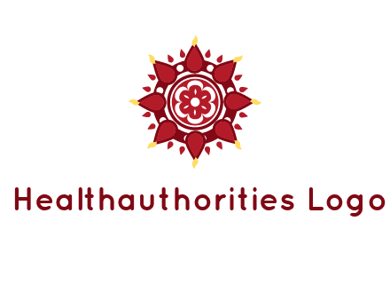 rangoli pattern in religious logo