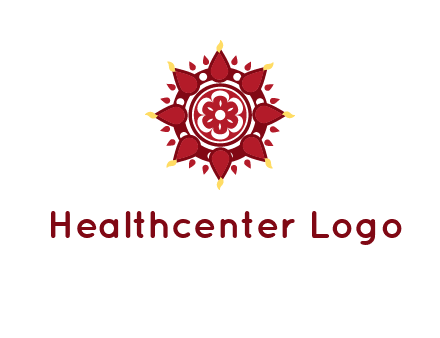 rangoli pattern in religious logo