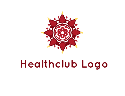 rangoli pattern in religious logo