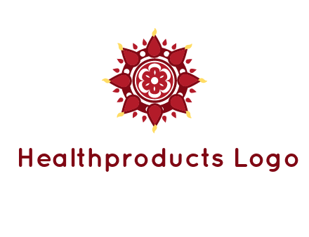rangoli pattern in religious logo