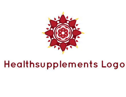 rangoli pattern in religious logo