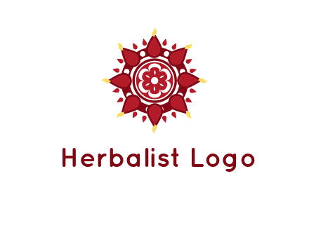 rangoli pattern in religious logo