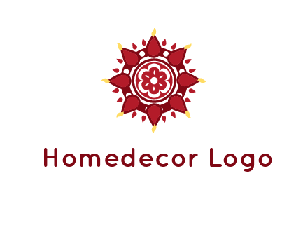rangoli pattern in religious logo
