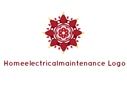 rangoli pattern in religious logo