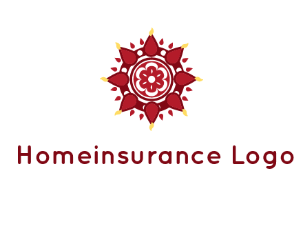 rangoli pattern in religious logo