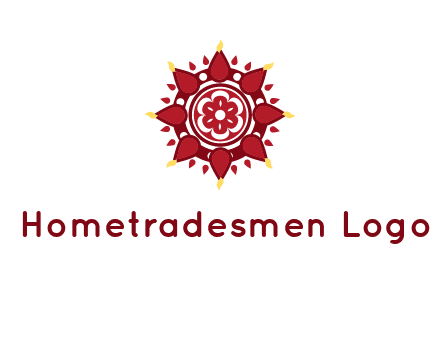 rangoli pattern in religious logo