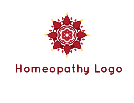 rangoli pattern in religious logo