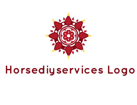 rangoli pattern in religious logo