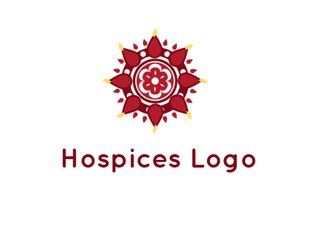 rangoli pattern in religious logo