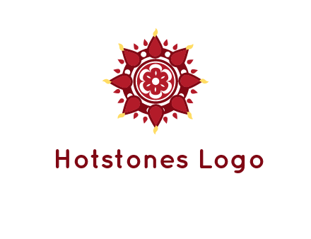 rangoli pattern in religious logo
