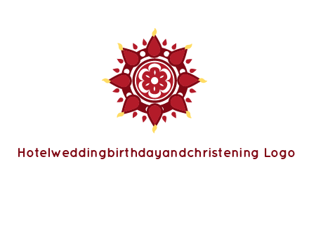 rangoli pattern in religious logo