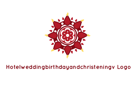 rangoli pattern in religious logo