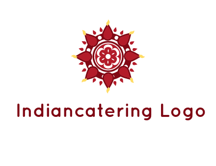 rangoli pattern in religious logo