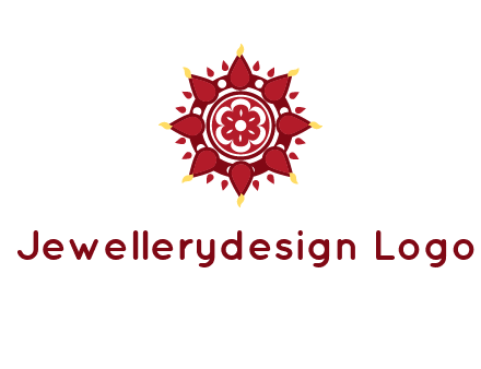 rangoli pattern in religious logo