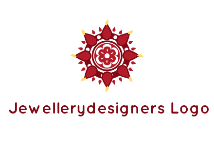 rangoli pattern in religious logo