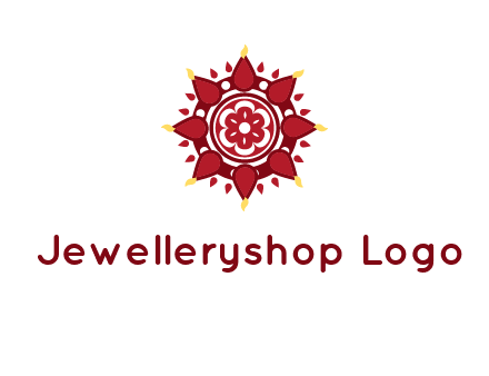 rangoli pattern in religious logo