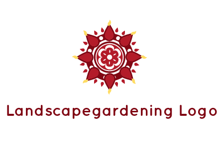 rangoli pattern in religious logo