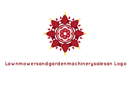 rangoli pattern in religious logo