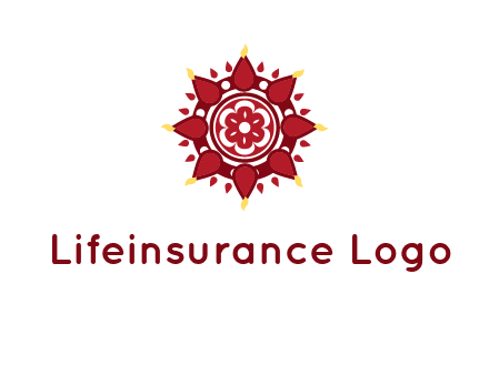rangoli pattern in religious logo