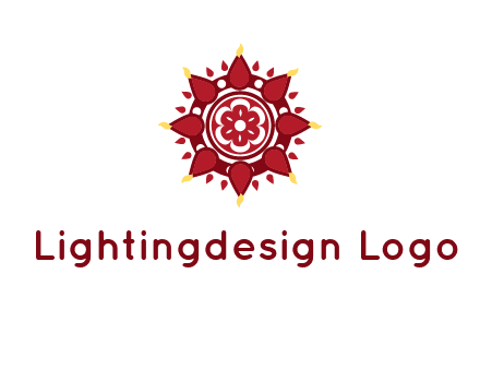 rangoli pattern in religious logo
