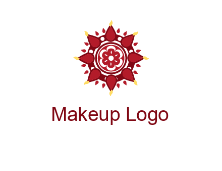 rangoli pattern in religious logo