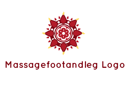 rangoli pattern in religious logo