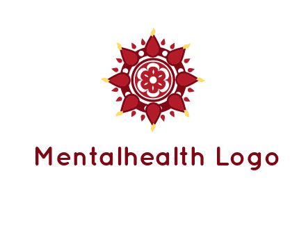 rangoli pattern in religious logo