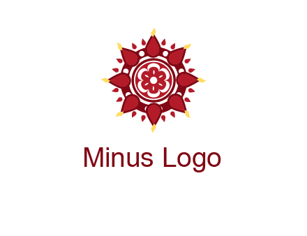 rangoli pattern in religious logo