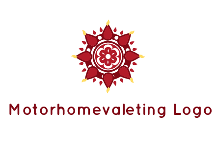 rangoli pattern in religious logo