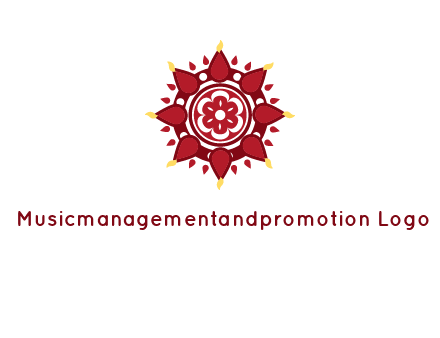 rangoli pattern in religious logo