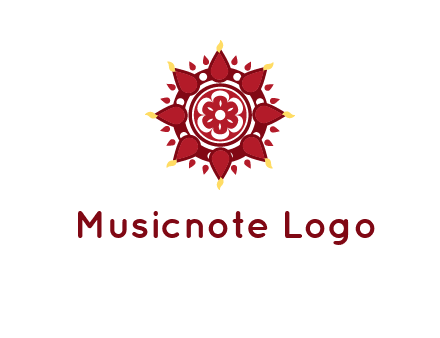 rangoli pattern in religious logo