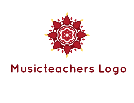 rangoli pattern in religious logo