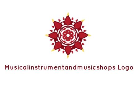 rangoli pattern in religious logo