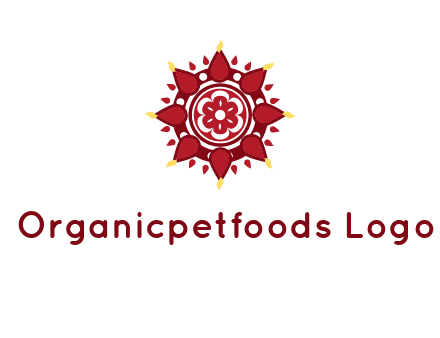 rangoli pattern in religious logo