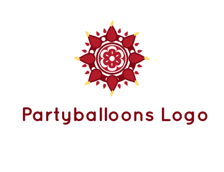 rangoli pattern in religious logo