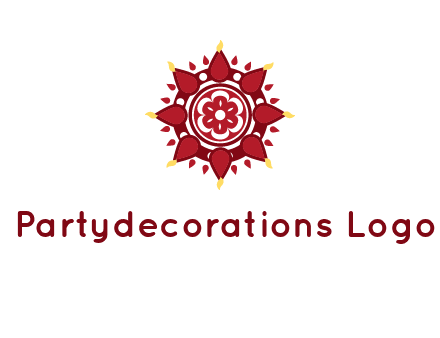 rangoli pattern in religious logo